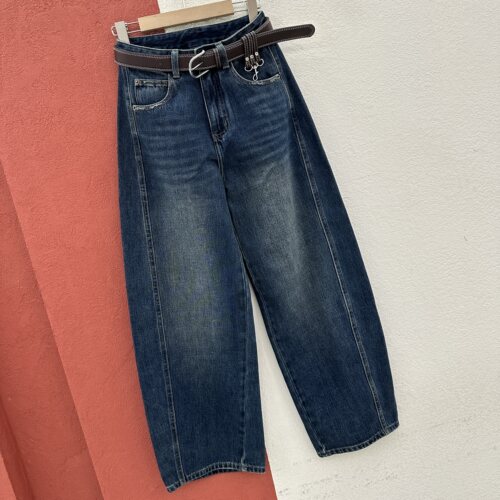 2026秋款Q FASHION JEANS酷希莱61525显瘦弯刀牛仔裤女香蕉拖地裤