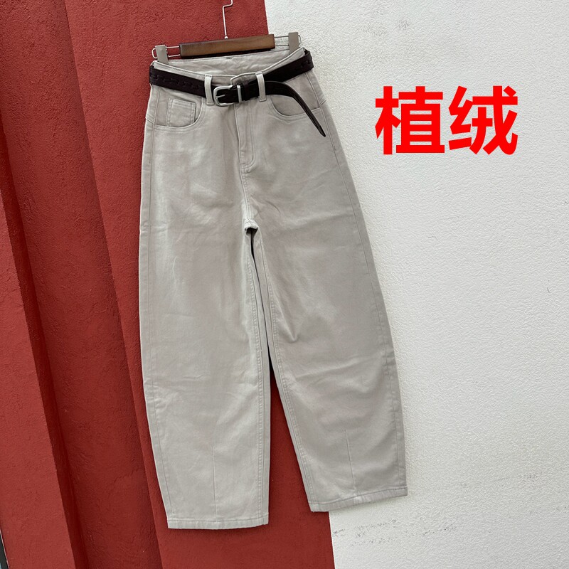 秋冬欧货FASHION JEANS酷希莱 佐拿61628牛仔裤女薄绒窄版弯刀裤