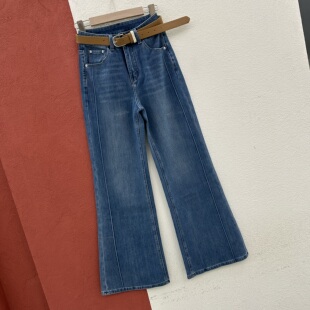 2026春款YAK JEANS阿里莎莎87561牛仔裤女高腰显瘦微喇裤喇叭长裤