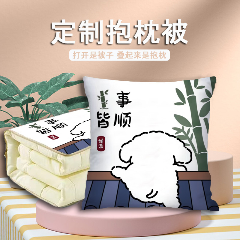 抱枕被子两用二合一车载抱枕被