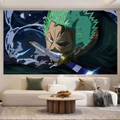 海贼王超大背景布ins挂布日式 饰墙布路飞挂毯 动漫画布宿舍床头装