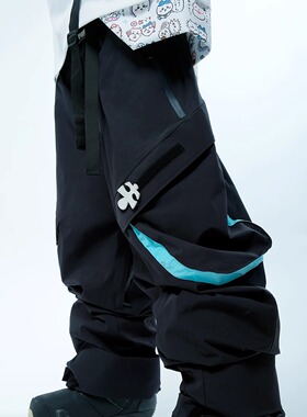 HASC机能滑雪裤/男女单板防水防风滑雪户外