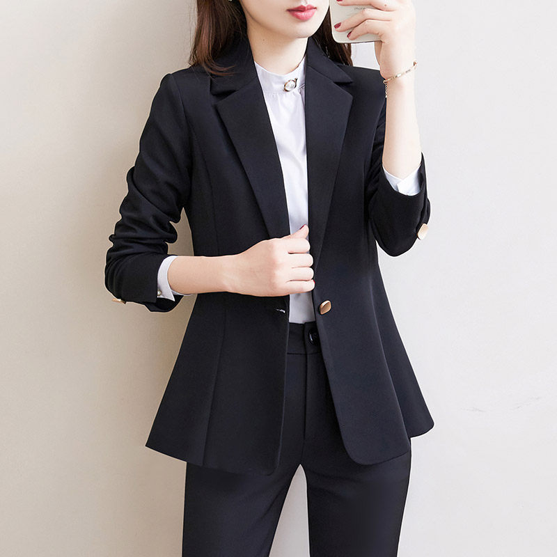 加肥加大码女西装外套春秋胖mm显瘦遮肚职业正装胖人西服工作套装