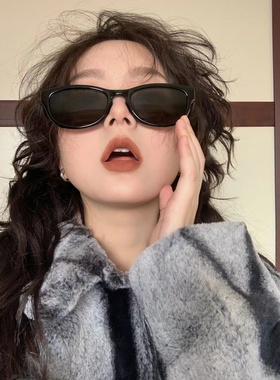 「关於」2024未来科技感GM猫眼椭圆形墨镜男ins新款偏光太阳眼镜
