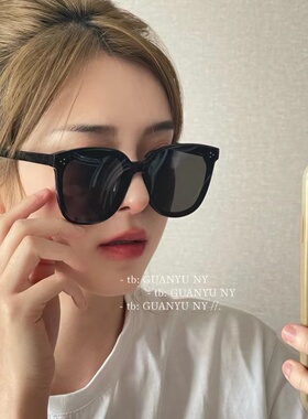 「关於」高级感新款gm黑色墨镜女防紫外线夏季太阳眼镜女偏光男
