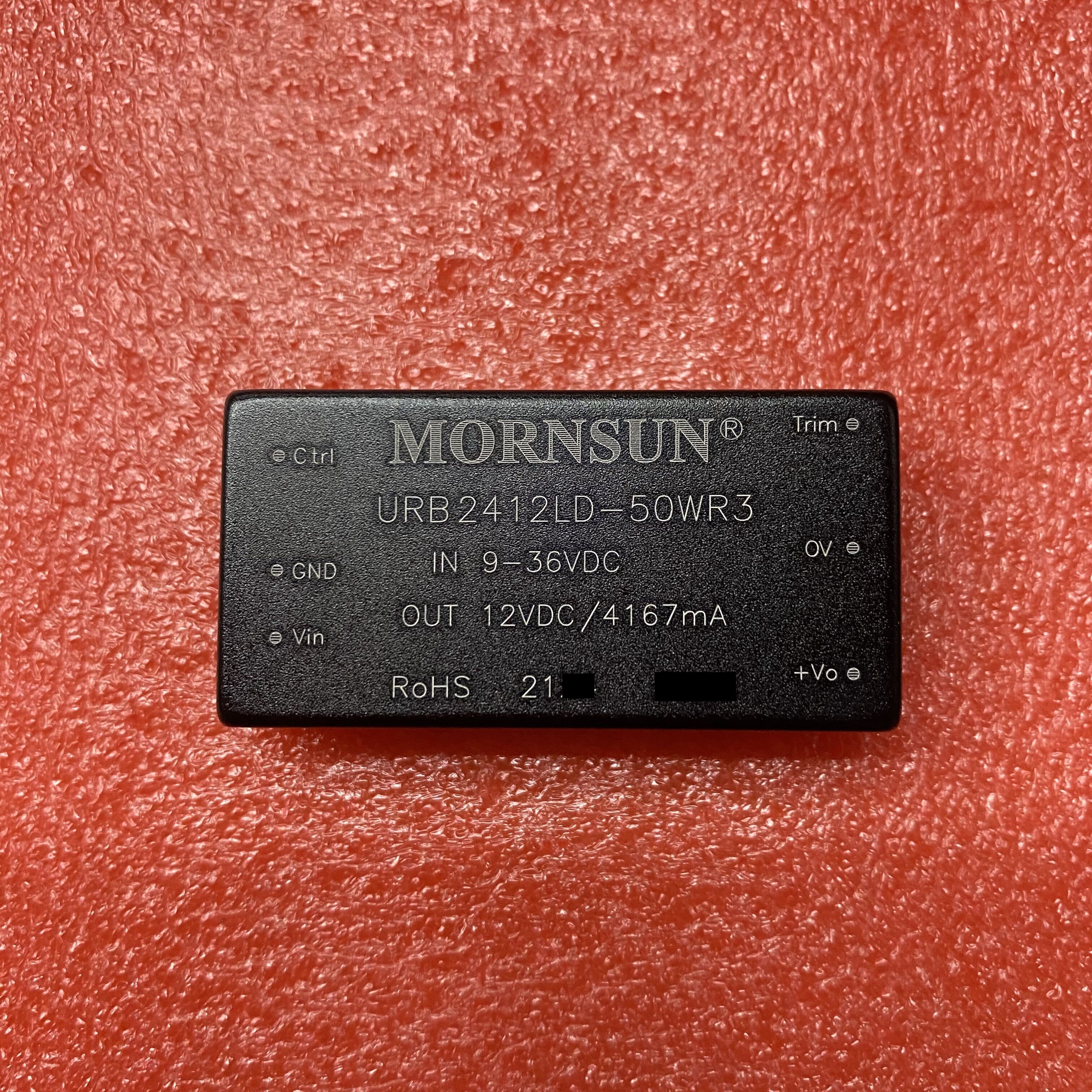 URB2412LD-50WR3金升阳稳压DC-DC电源模块9-36V转12V 4167mA 直拍