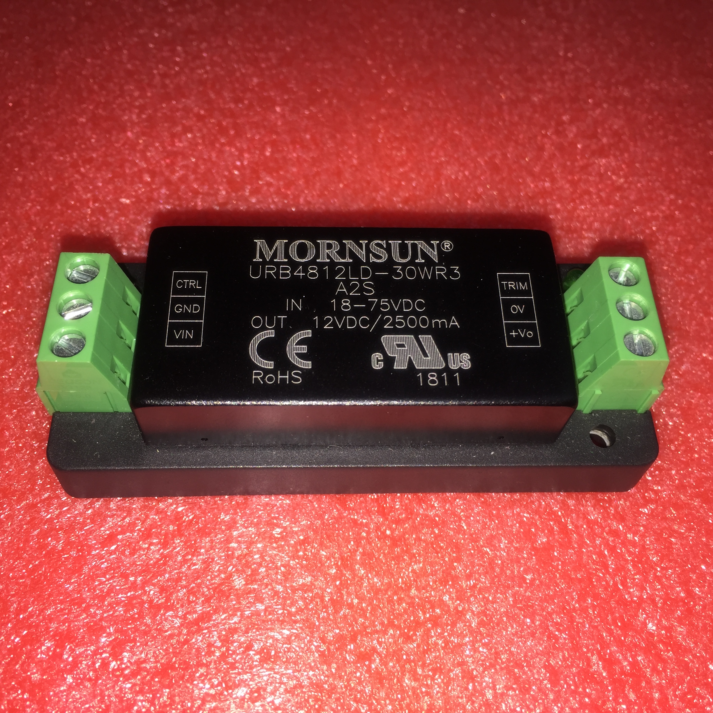 URB4812LD-30WR3A2S金升阳DC-DC电源模块18-75V转12V2.5A接线底座