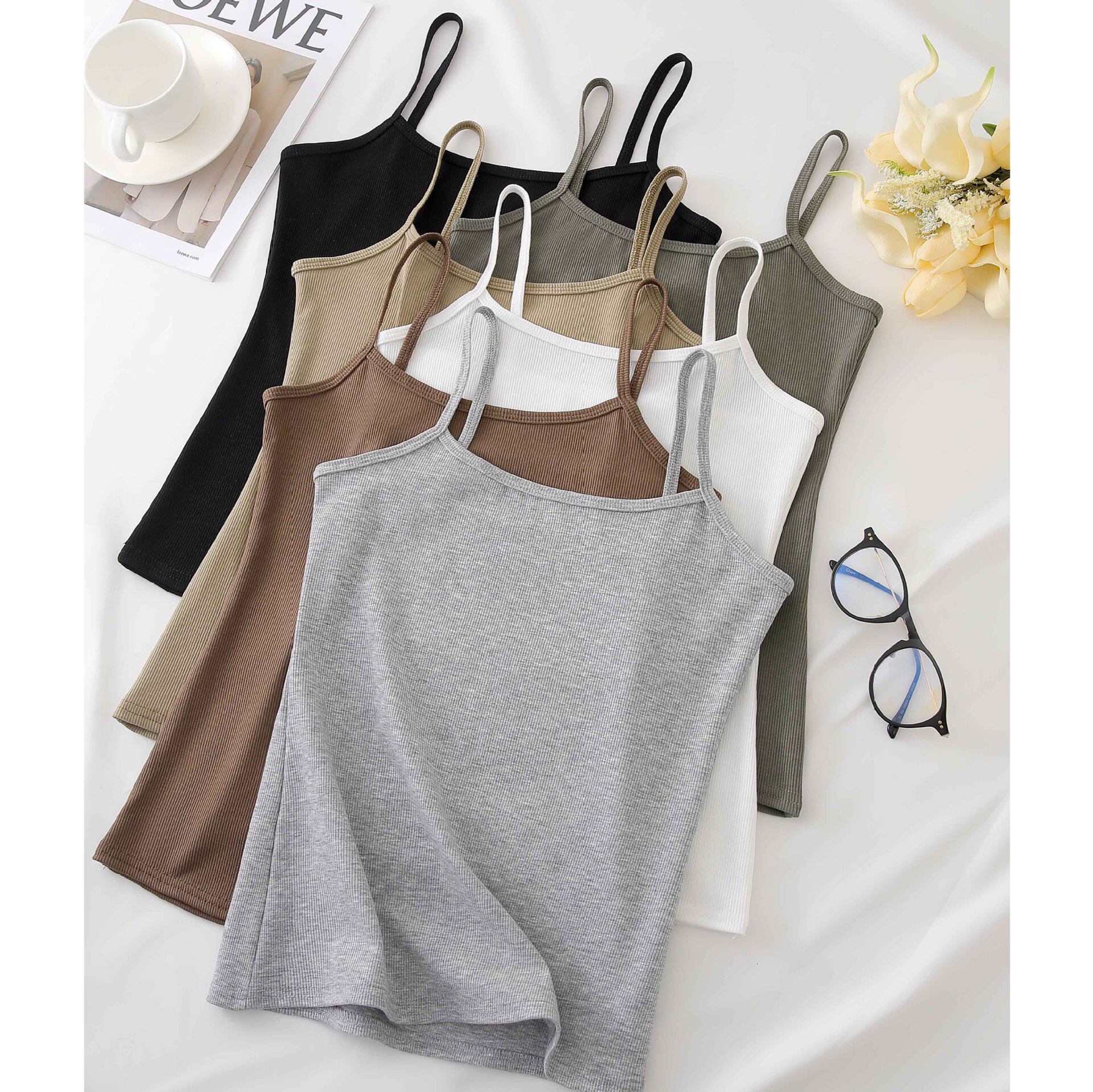 H232美拉德小吊带背心女内搭打底衫夏季薄款抹胸修身美背外穿上衣