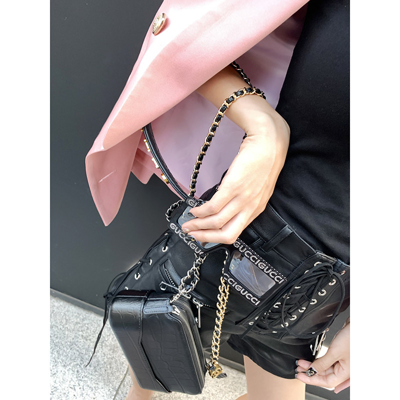 CAN夏季新款 洋气黑色百搭休闲短裤子时尚街拍高腰抽绳皮裤女,女装/女士精品,休闲裤,淘宝优惠券,粉丝福利购,淘宝优惠卷