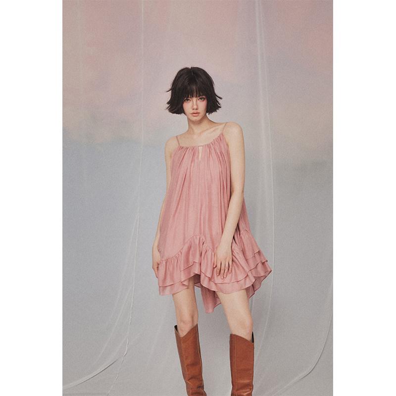 Forevercan女装夏季新款"午后夏纳"法式气质名媛风无袖吊带连衣裙,女装/女士精品,连衣裙,淘宝优惠券,粉丝福利购,淘宝优惠卷