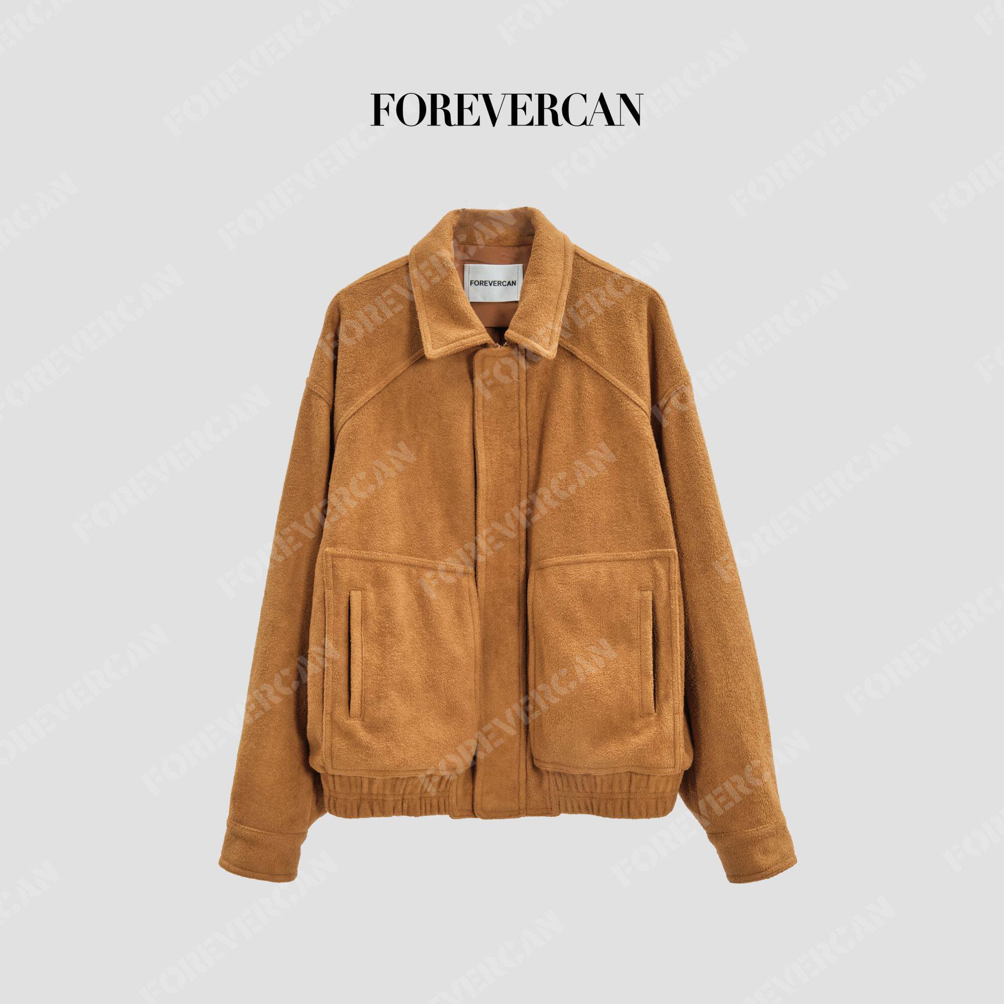 Forevercan“鹿特丹”复古立裁解构廓形马鞍肩夹克外套