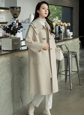 一衣三穿 反季特价100%绵羊毛大衣两件套22363可脱卸内胆