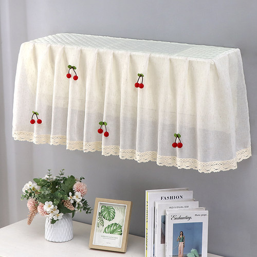 棉麻挂机空调罩开机不取全包防尘