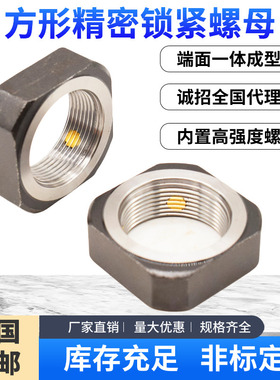RN国产精密方形径向锁紧螺母加铜滚珠丝杆方型螺帽螺栓锁定M10 20