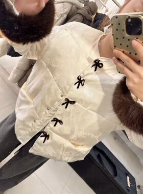 2025冬季新款韩版时尚保暖显瘦夹克学院风加棉棒球服外套女