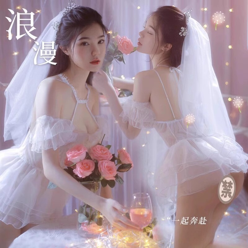 性感吊带睡裙冰丝睡袍旗袍战袍爆款时尚情侣睡衣套装新娘制服睡衣