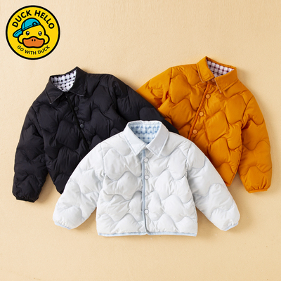 哈罗小黄鸭双面穿羽绒服