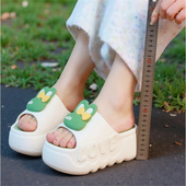 矮个子外穿防滑踩屎感凉拖鞋 学生宿舍6.0cm厚底增高eva拖鞋 女夏季