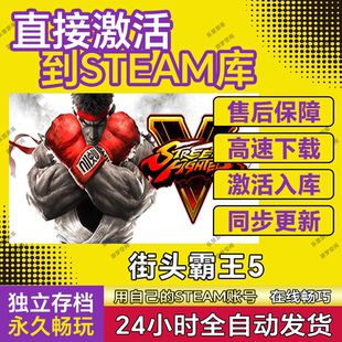 街头霸王5 steam激活码cdkey在线电脑格斗游戏入库正版兑换码永久