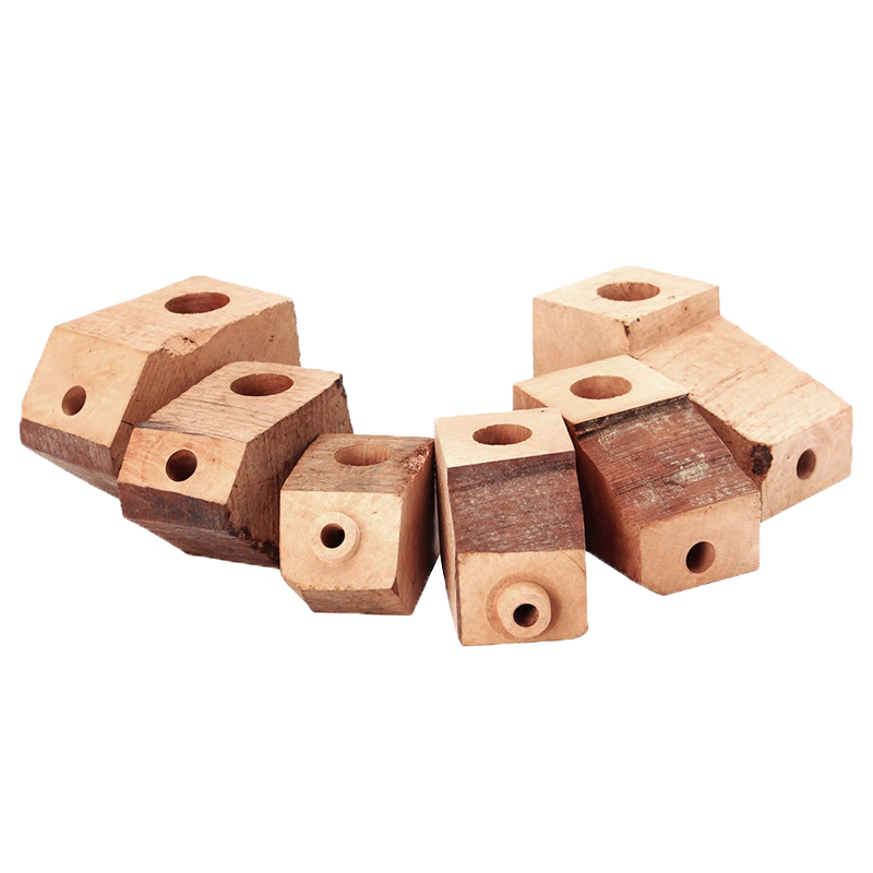 MUXIANG意大利进口石楠木料 DIY已开孔毛坯弯斗直斗烟斗石楠根料