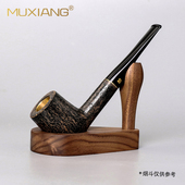 木香实木烟斗架座 烟斗斗架黑胡桃木创意单烟斗支架鸭子斗架 正品