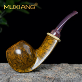 进口石楠木烟斗手工实木宽背河豚烟斗传统老式 专用烟斗具 过滤男士