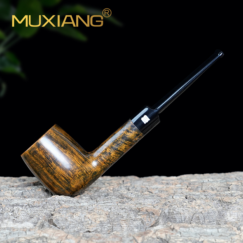 木香石楠木烟斗手工实木直柄烟斗