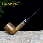 木香石楠木烟斗手工实木直柄撞球斗老式 传统男士 过滤专用烟具配件