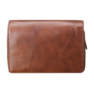 老狐狸OLD FOX 04B款真皮多功能便携烟斗包烟具配件光面复古黄色