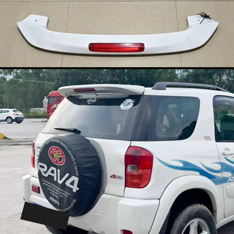 适用于2001-2005款丰田RAV4尾翼rav4专用改装带灯尾翼装饰定风翼