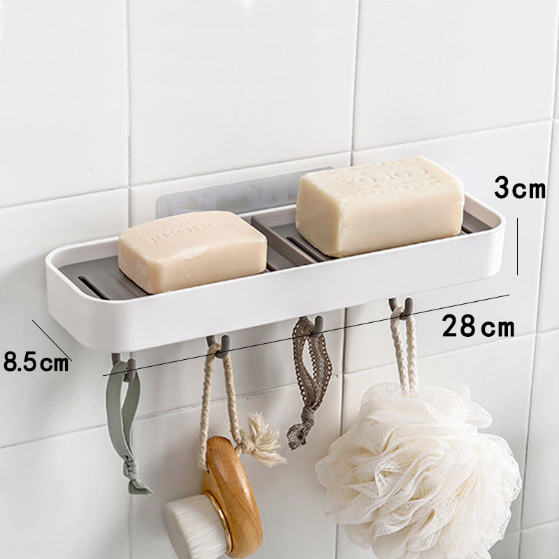 肥皂盒吸盘壁挂式沥水免打孔创意肥皂架卫生间家用大号挂钩香皂盒,家庭/个人清洁工具,皂盒,淘宝优惠券,粉丝福利购,淘宝优惠卷