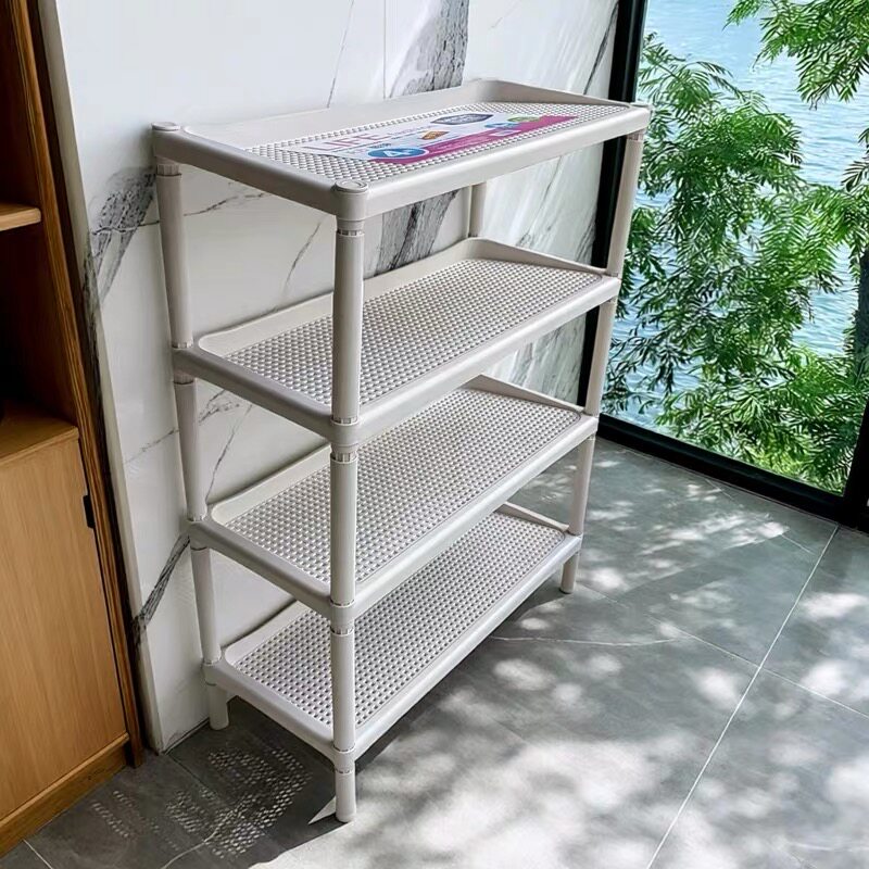 多层简易鞋架子防尘家用宿舍门口塑料组装现代简约客厅浴室拖鞋架