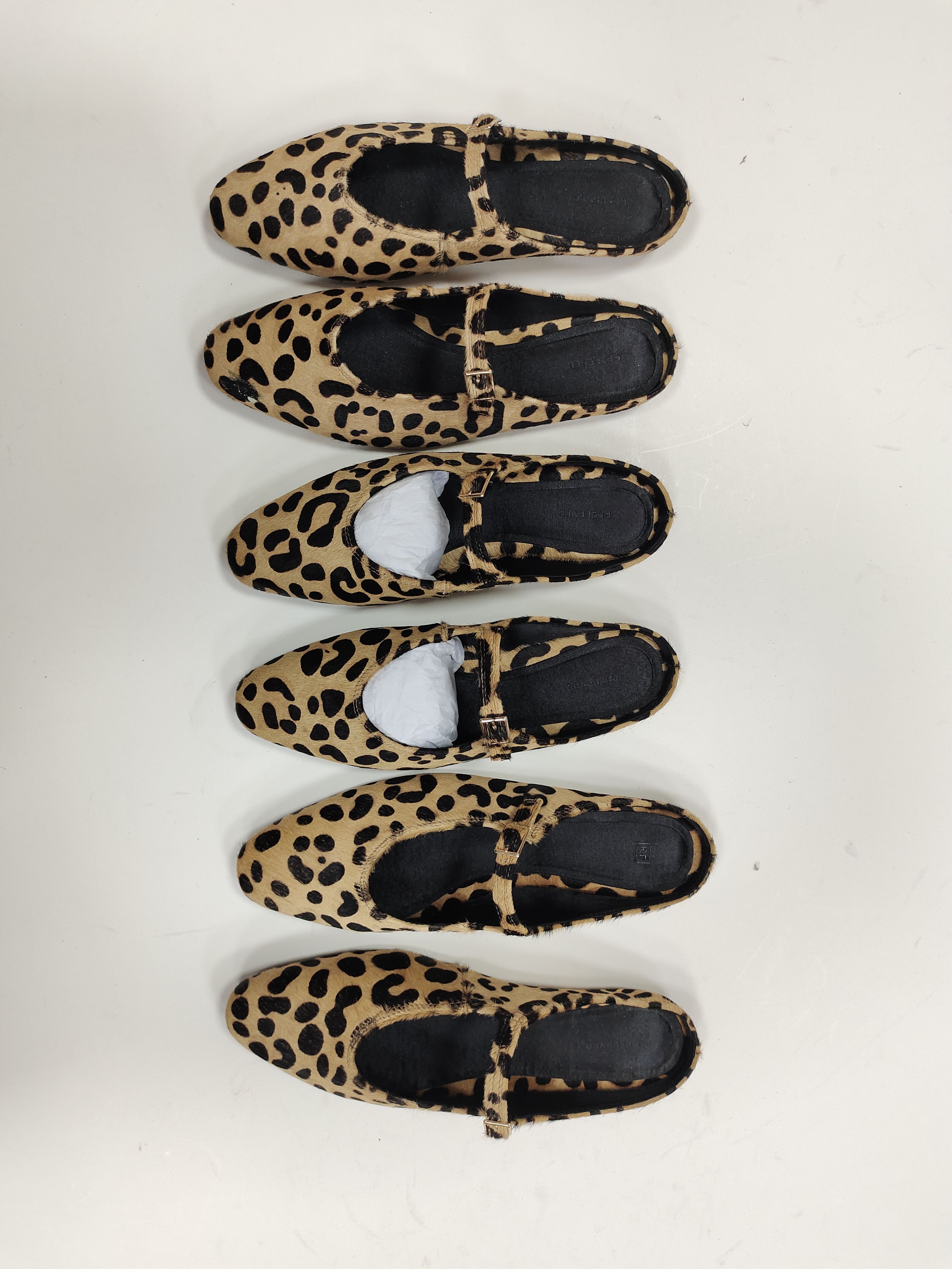 2024新款豹纹平底鞋女外穿包头半拖懒人穆勒凉拖鞋时尚百搭