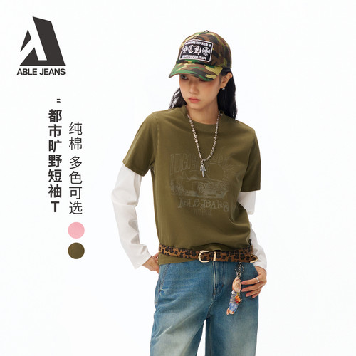 ABLEJEANS女士新款短袖T恤