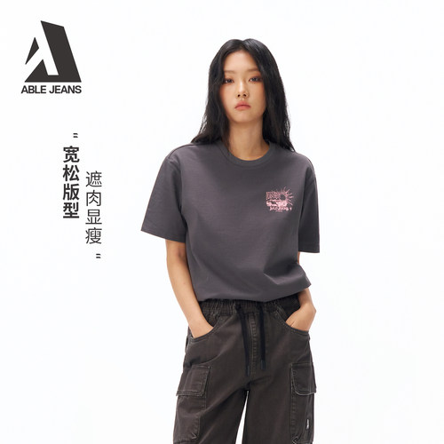 短袖t恤女2026新款棉ABLEJEANS
