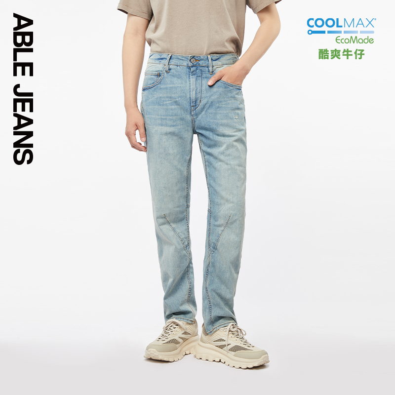 ABLEJEANS立体锥形裤牛仔裤