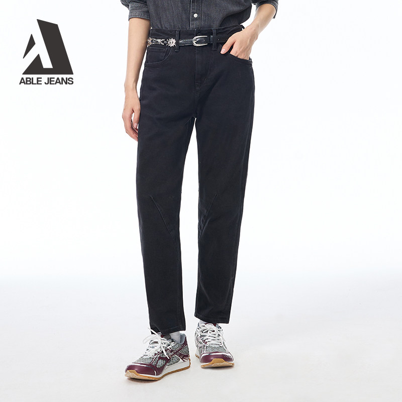 ABLE JEANS【立体锥形裤】25秋冬女士水洗通勤牛仔裤梨形遮胯显瘦,女装/女士精品,牛仔裤,淘宝优惠券,粉丝福利购,淘宝优惠卷
