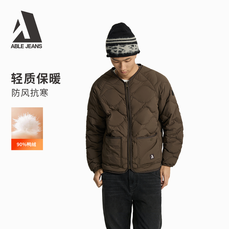 ABLEJEANS新款男士轻量羽绒服