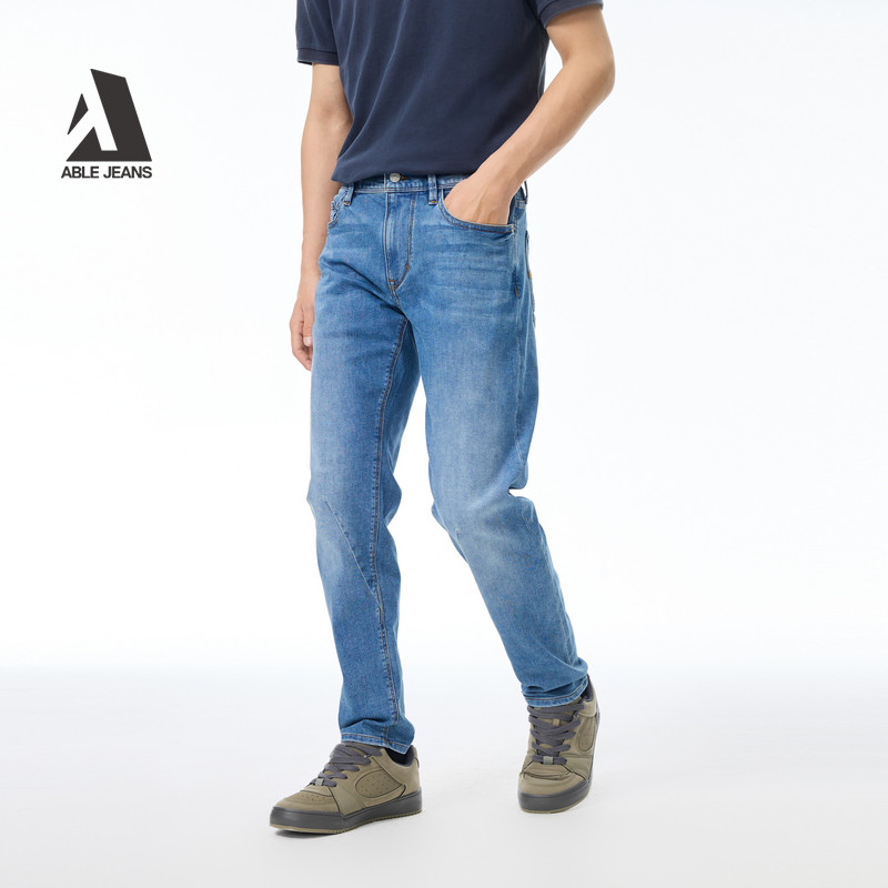 ABLE JEANS【好物体验专享】25夏季新款男士修身弹力牛仔裤