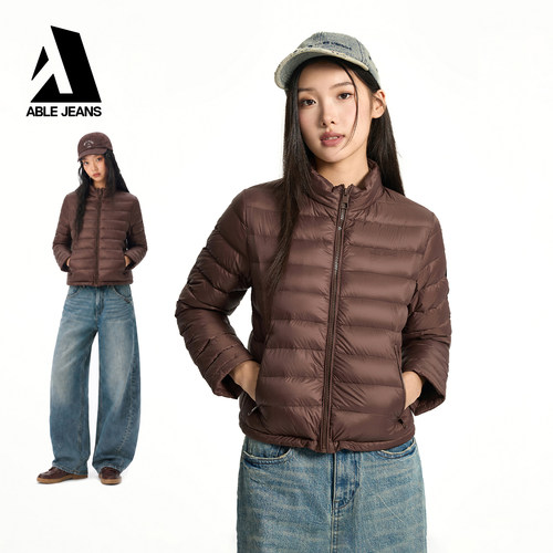 女士立领轻量羽绒服外套