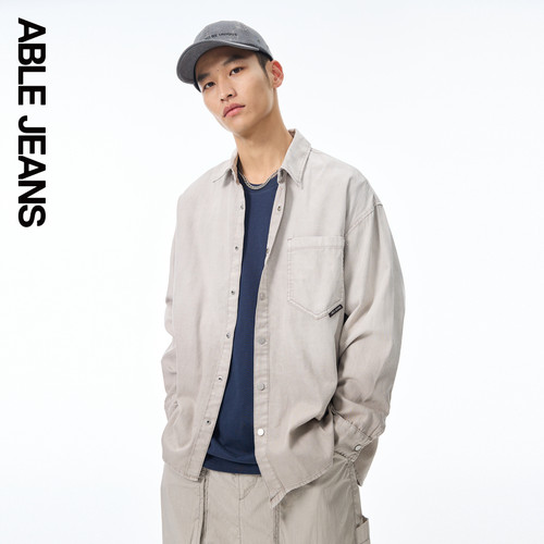 ABLEJEANS男士街头大衬衫