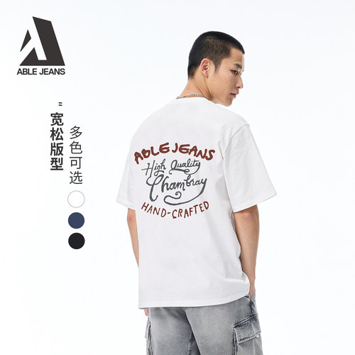 ABLEJEANS短袖街头T恤