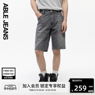 时尚 牛仔薄款 男士 ABLE 803025 JEANS 休闲直筒短裤