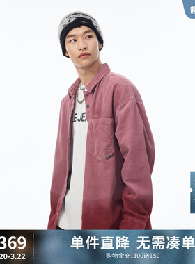 ABLE JEANS春夏新款男士灯芯绒街头大衬衫外套长袖男女同款