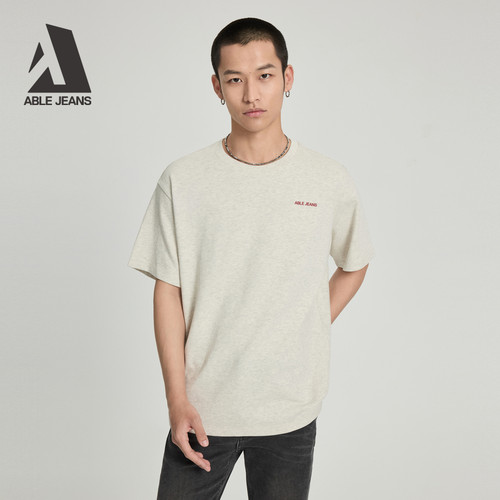 ABLEJEANS新款男士街头运动T恤