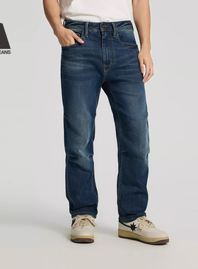 ABLE JEANS【直筒滑板裤】2025新款男士休闲宽松直筒立体膝牛仔裤