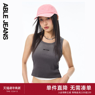 女士修身 新款 水洗吊带背心981370 JEANS ABLE
