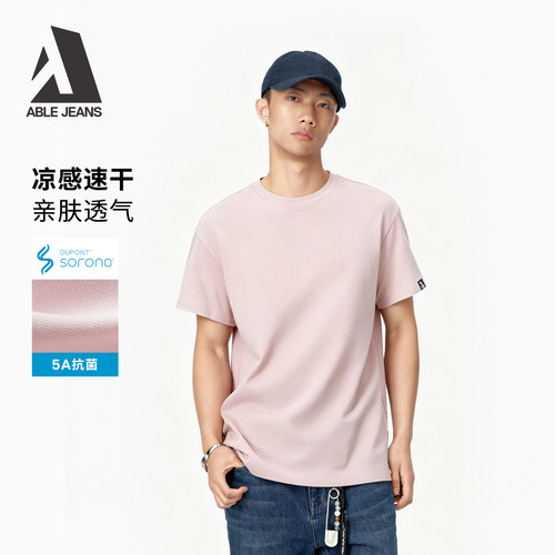 ABLEJEANS男士宽松T恤