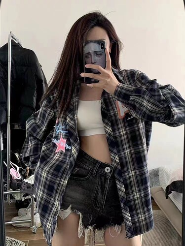 衬衫女春夏薄款复古长袖衬衫