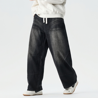 220斤可穿弯刀中性潮美式休闲裤